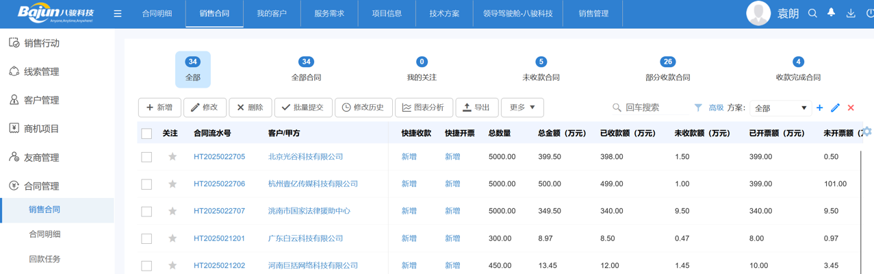 △八駿CRM產(chǎn)品截圖、