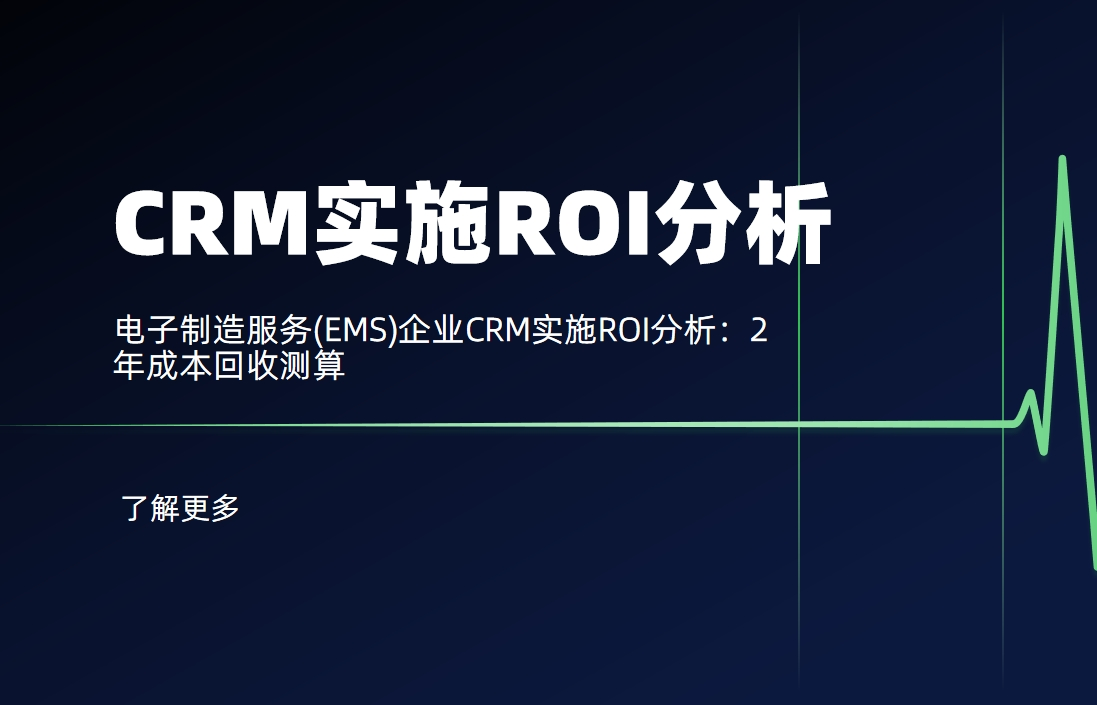 CRM實(shí)施ROI分析